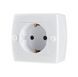 Розетка 1-а з заземленням, Mono Electric, OCTANS IP 20 (білий) 104-010107-117 фото 1