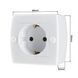 Розетка 1-а з заземленням, Mono Electric, OCTANS IP 20 (білий) 104-010107-117 фото 2