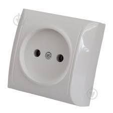 Розетка без заземлення IP20 білий 2210 WHITE 2210 WHITE фото