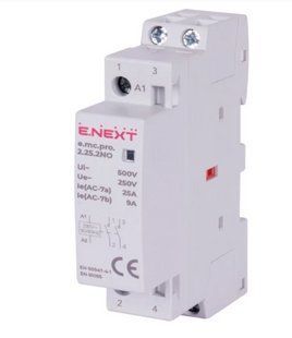 Контактор модульный E.NEXT e.mc.pro.2.25.2NO 2P 25 А 2NO 220 V (p005201) p005201 фото