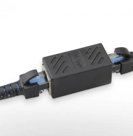 Подовжувач кабелю Ethernet, з'єднувач RJ45 cat 5 cat 6 cat6a, роз'єм подовжувача - з'єднувач Ethern НФ-00002490 фото
