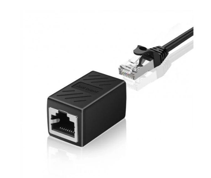 Подовжувач кабелю Ethernet, з'єднувач RJ45 cat 5 cat 6 cat6a, роз'єм подовжувача - з'єднувач Ethern НФ-00002490 фото