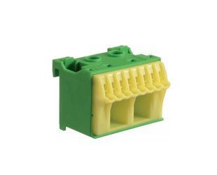 Блок PE-клем Hager 2х16 мм2 + 8х4 мм2 ширина 45 мм QiuckConnect (KN10E) KN10E фото