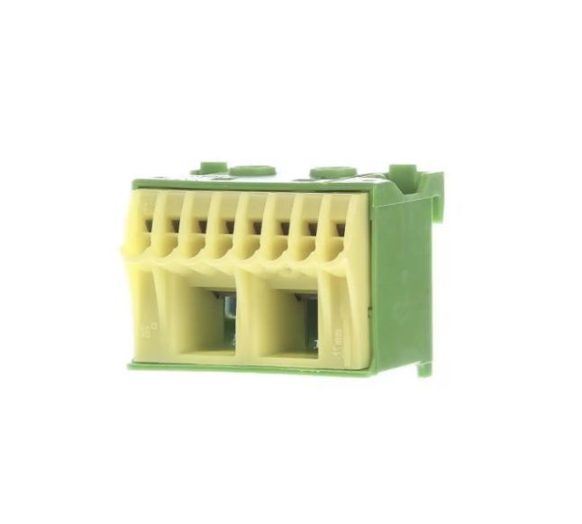 Блок PE-клем Hager 2х16 мм2 + 8х4 мм2 ширина 45 мм QiuckConnect (KN10E) KN10E фото