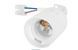 Патрон E27 подвесной со шнуром 15см 78х37mm пластик белый [s9100057] e.lamp socket pendant..E27.pl.wh s9100057 фото 1