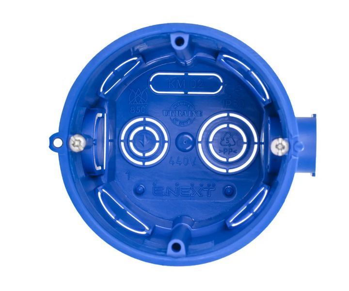 Коробка установочна e.db.pro.102.d65 цегла/бетон, глибока, блочна КМ02 E.NEXT p018102 p018102 фото
