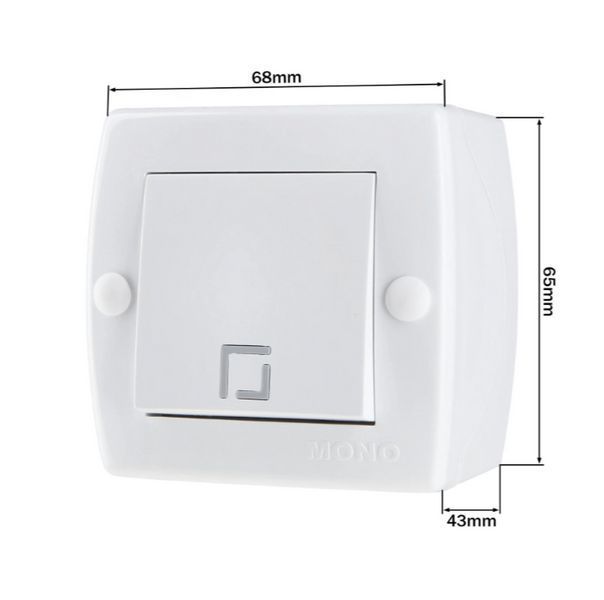Выключатель одноклавишный Mono Electric OCTANS IP20 белый (104-010101-100) 104-010101-100 фото